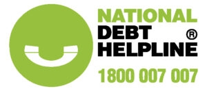 National Debt Helpline logo and contact number.