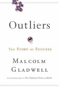 Outliers book cover by Malcolm Gladwell.