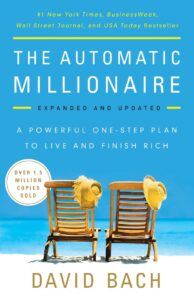 The Automatic Millionaire book cover with chairs, hats.